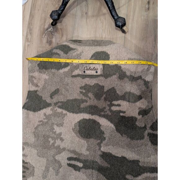 Cabelaās Wooltimate 4MOST Windshear Hunting Vest Menās XL Camo Wool Blend - Picture 8 of 11
